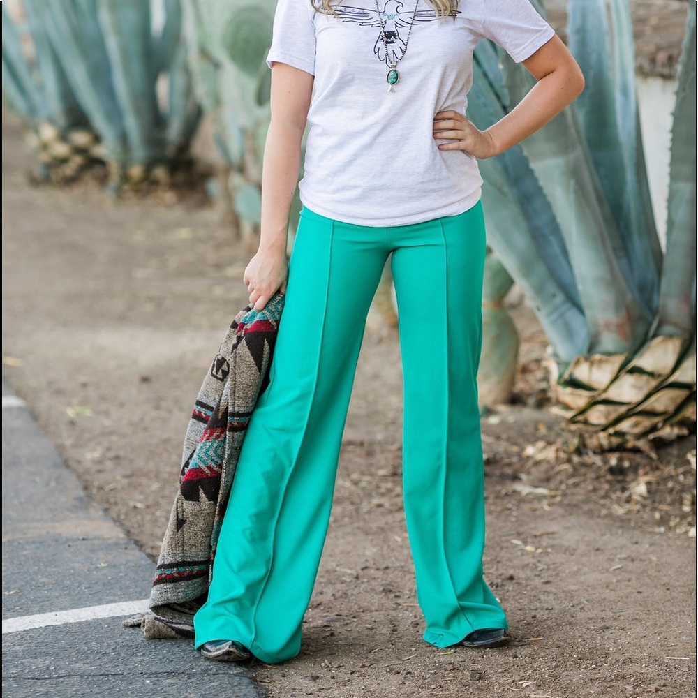 Turquoise Trousers